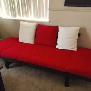 Red futon